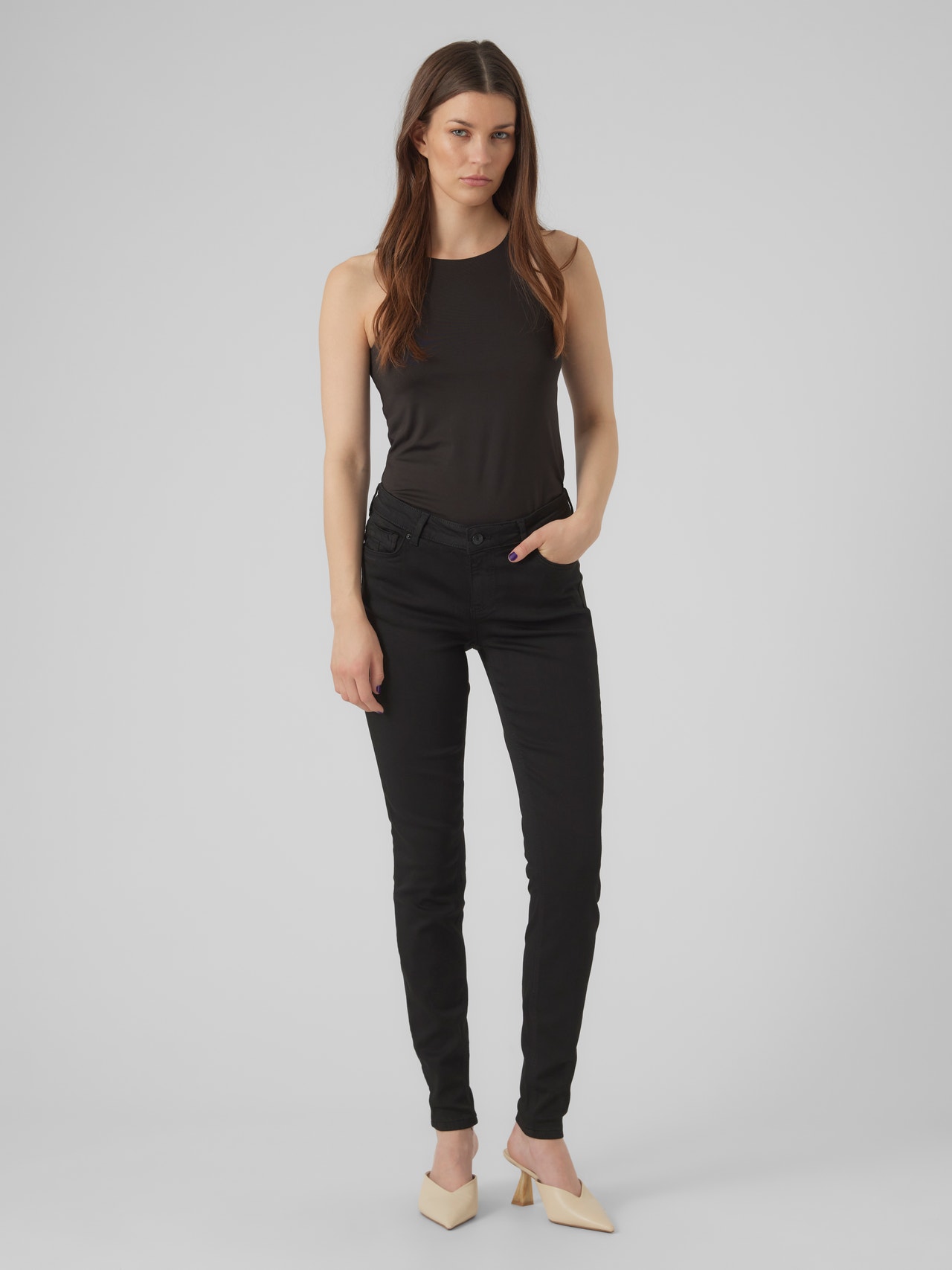 Vero Moda VMLYDIA Skinny fit Jeans -Black - 10279228