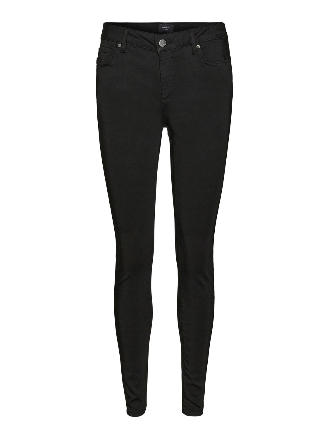 Vero Moda VMSEVEN Slim Fit Jeans -Black - 10279237