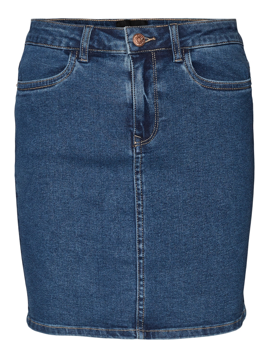 Vero Moda VMLUNA High waist Short Skirt -Medium Blue Denim - 10279491