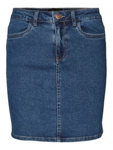 Vero Moda VMLUNA Short Skirt -Medium Blue Denim - 10279491