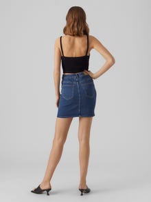 Vero Moda VMLUNA Krótka spódnica -Medium Blue Denim - 10279491
