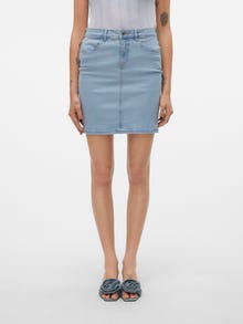 Vero Moda VMLUNA Short skirt -Light Blue Denim - 10279491