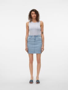 Vero Moda VMLUNA High waist Short Skirt -Light Blue Denim - 10279491