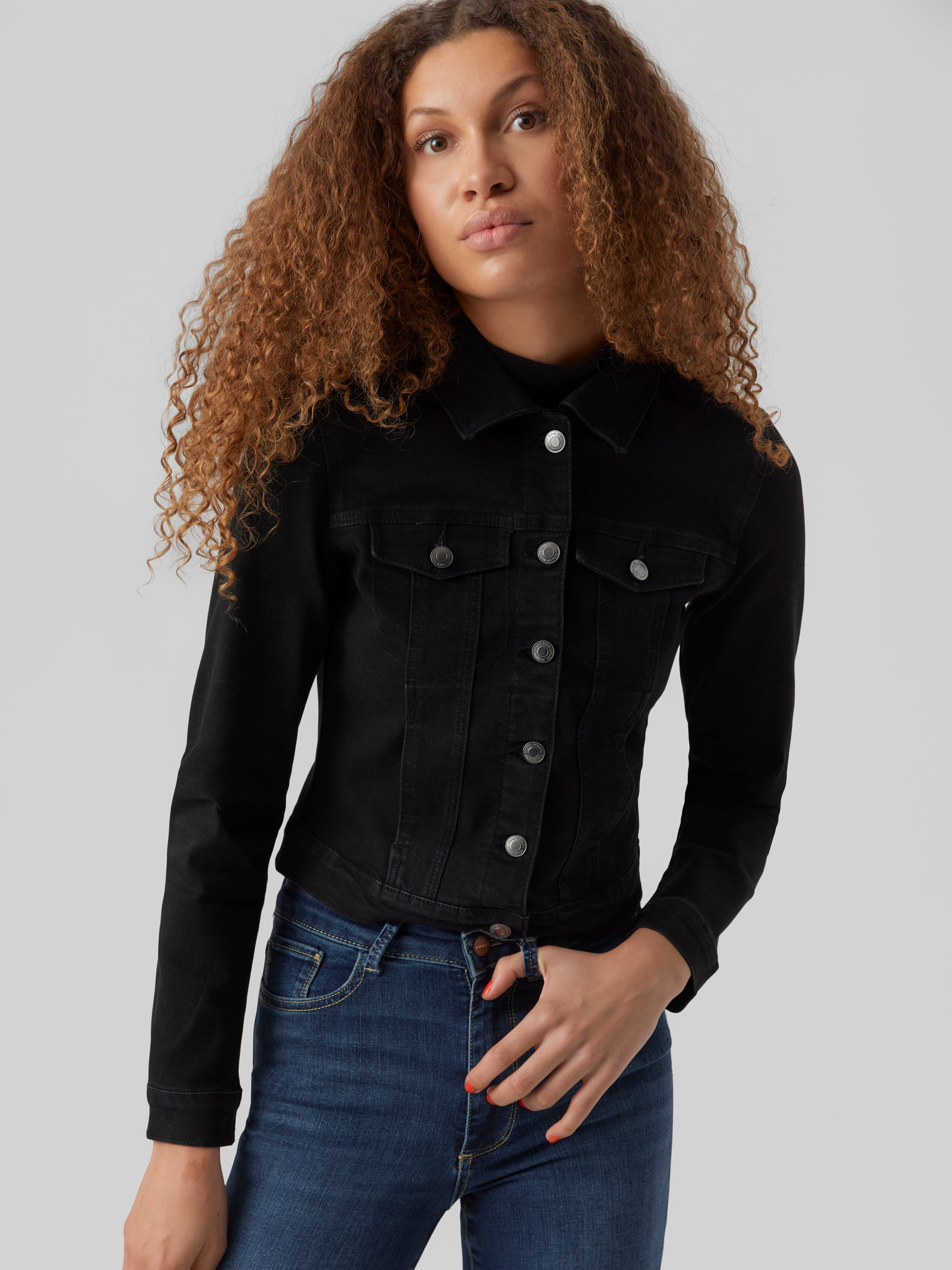 Vero moda black deals denim jacket