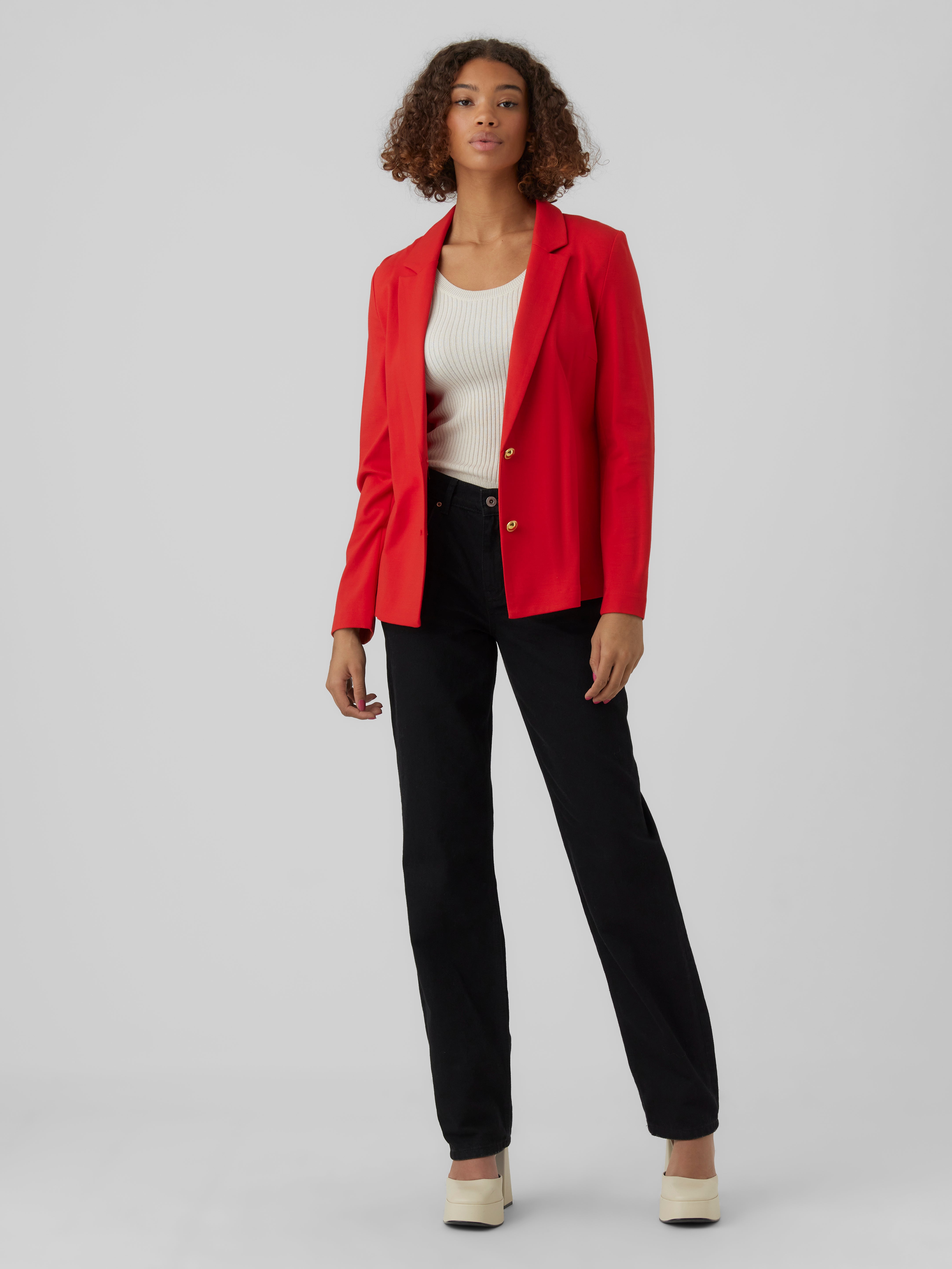 Vero moda red on sale blazer