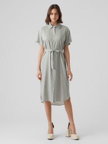 Vero Moda VMBUMPY Midi dress -Snow White - 10279684