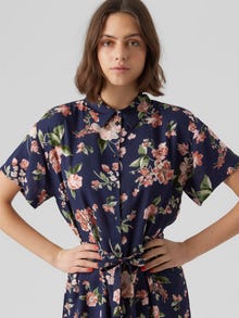 Vero Moda VMBUMPY Midikjole -Navy Blazer - 10279684