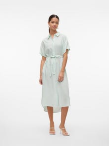Vero Moda VMBUMPY Langes Kleid -Silt Green - 10279684