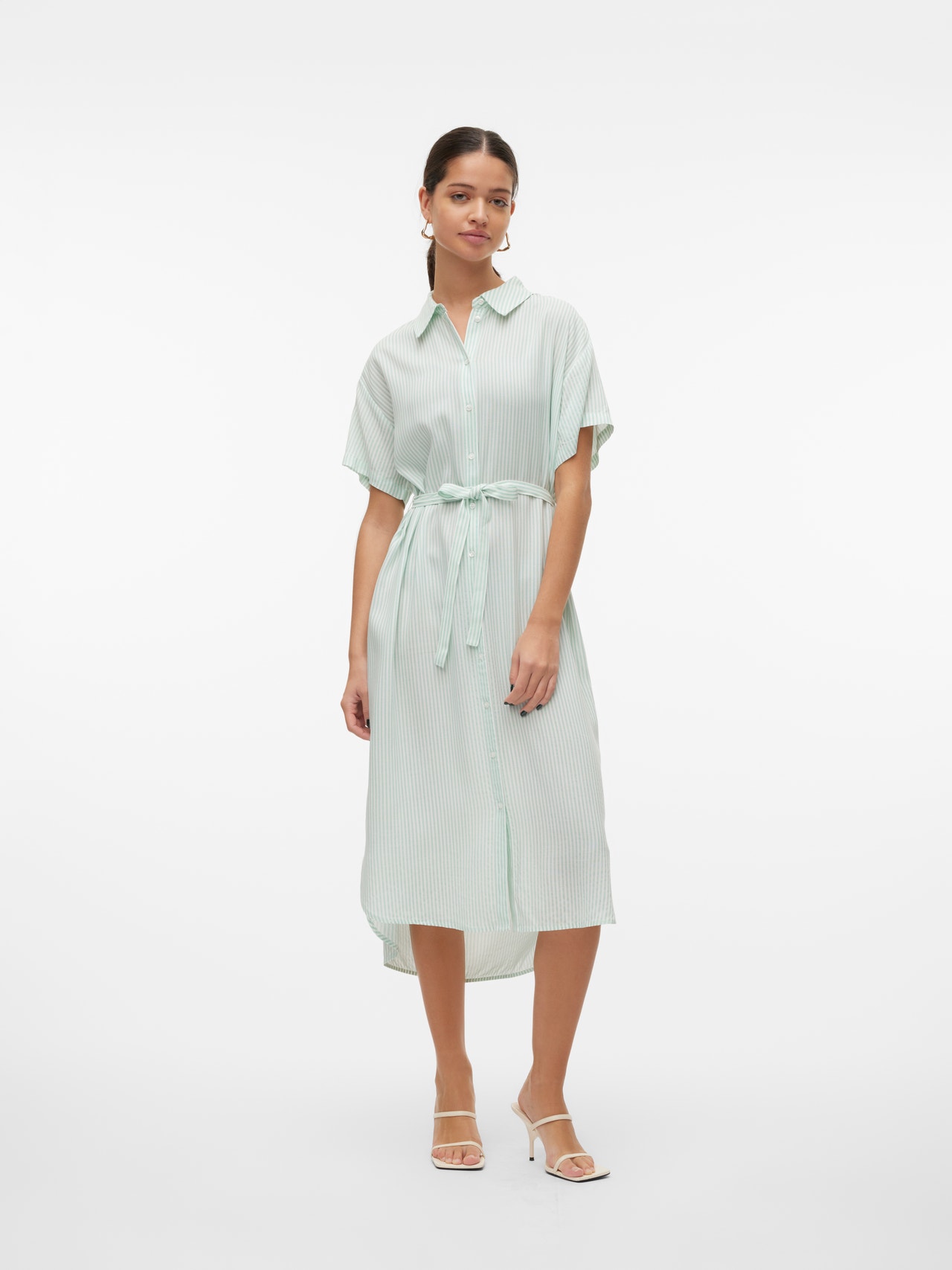 Vero Moda VMBUMPY Lang kjole -Silt Green - 10279684
