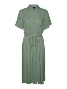 Vero Moda VMBUMPY Robe longue -Hedge Green - 10279684