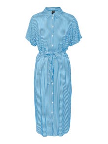 Vero Moda VMBUMPY Długa sukienka -Ibiza Blue - 10279684