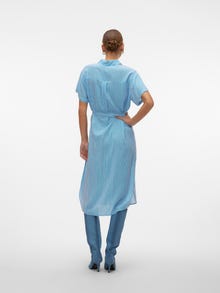 Vero Moda VMBUMPY Lång klänning -Ibiza Blue - 10279684