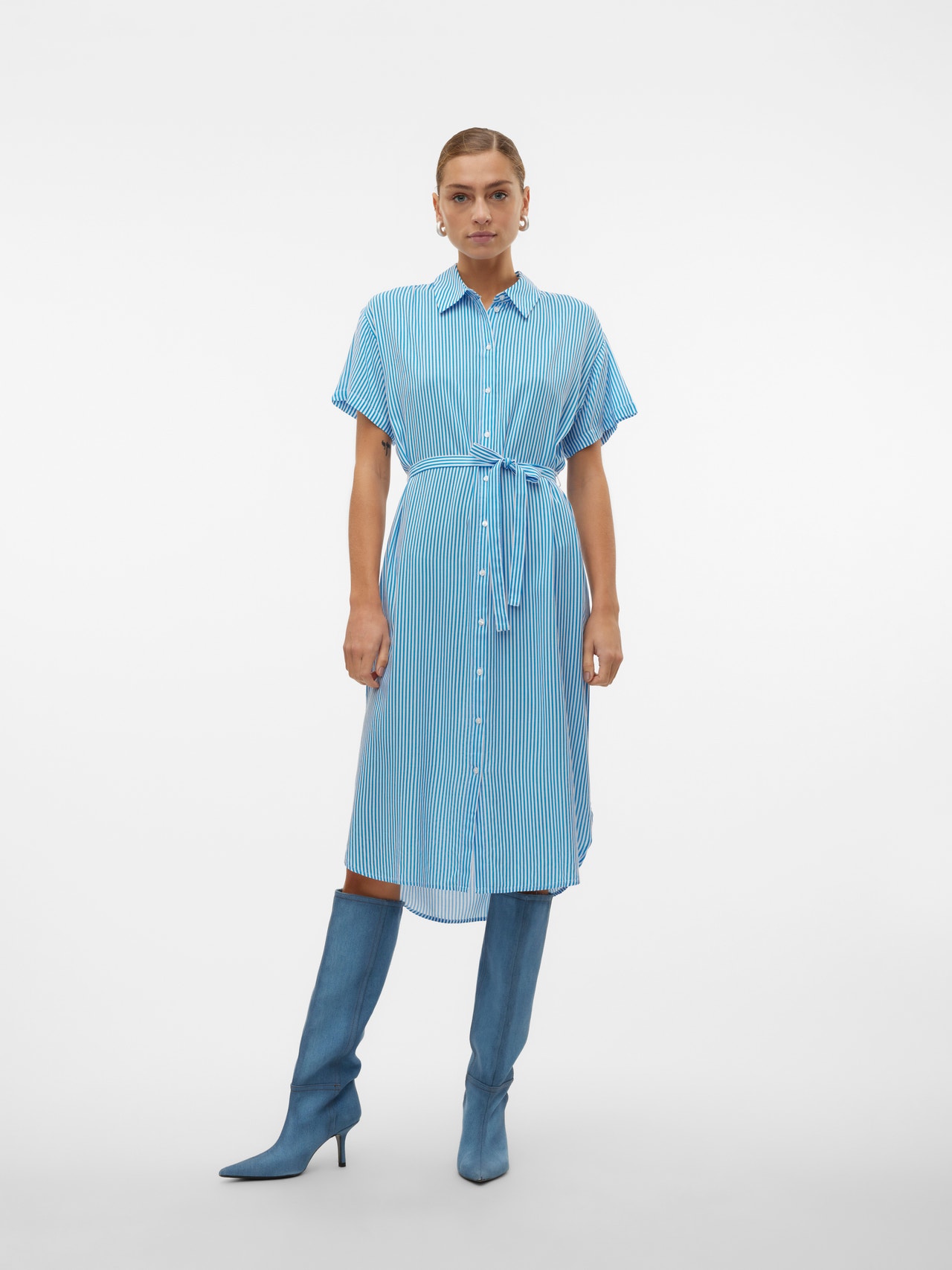 Vero Moda VMBUMPY Lange jurk -Ibiza Blue - 10279684