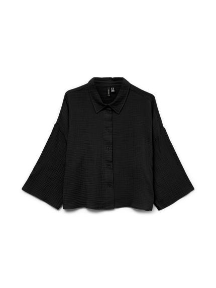 VERO MODA VMFANNI - Camicetta A Maniche Lunghe Donna In Poliestere Riciclato, Marca Danese