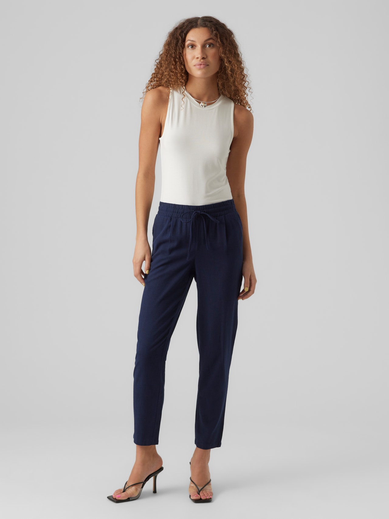 VMLIVA Pantalons | Bleu foncé | Vero Moda VMLIVA Pantalons | Bleu foncé | Vero Moda