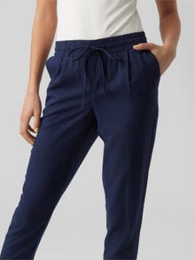 Vero Moda VMJESMILO Mid waist Trousers -Navy Blazer - 10279691