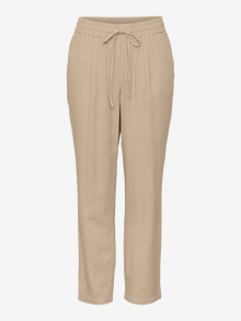 Vero Moda VMJESMILO Mellemhøj talje Bukser -Irish Cream - 10279691