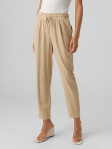 Vero Moda VMJESMILO Mellemhøj talje Bukser -Irish Cream - 10279691