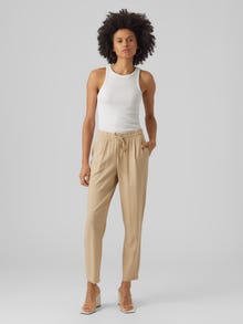 Vero Moda VMJESMILO Mellemhøj talje Bukser -Irish Cream - 10279691