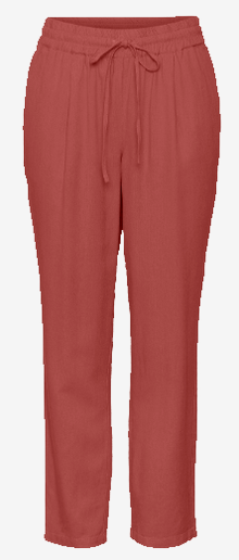 Vero Moda VMJESMILO Mid waist Trousers -Marsala - 10279691
