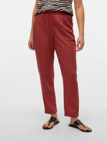 Vero Moda VMJESMILO Mid waist Trousers -Marsala - 10279691