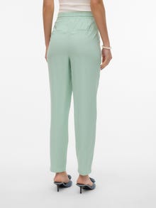 Vero Moda VMJESMILO Mid waist Trousers -Silt Green - 10279691