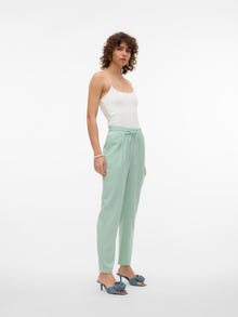Vero Moda VMJESMILO Mid waist Trousers -Silt Green - 10279691