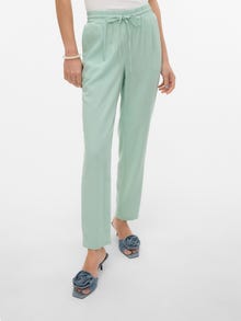 Vero Moda VMJESMILO Mid waist Trousers -Silt Green - 10279691