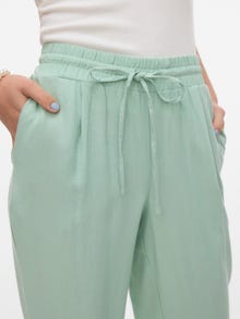 Vero Moda VMJESMILO Mid waist Trousers -Silt Green - 10279691