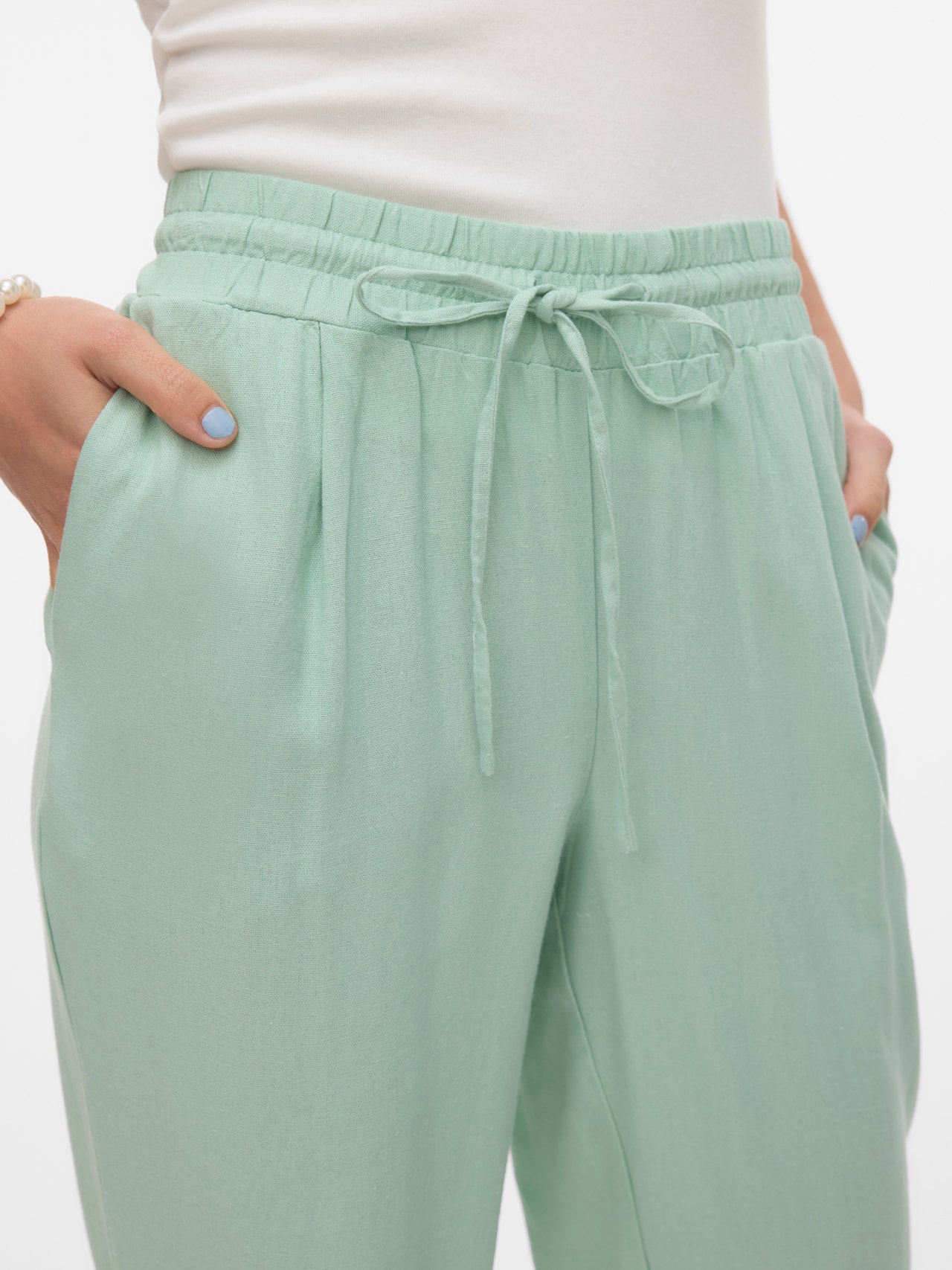 Vero Moda VMJESMILO Trousers -Silt Green - 10279691