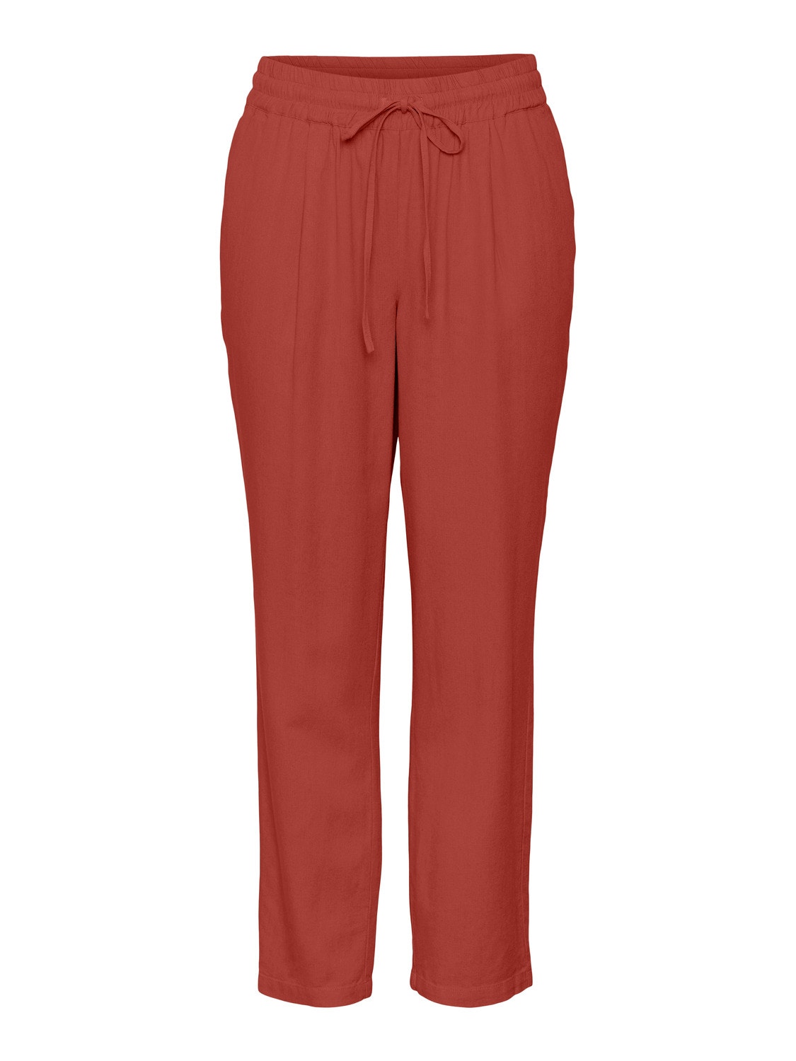 Vero Moda VMJESMILO Taille moyenne Pantalons -Barn Red - 10279691