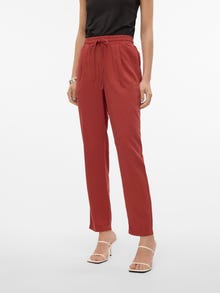 Vero Moda VMJESMILO Mittlere Taille Hose -Barn Red - 10279691