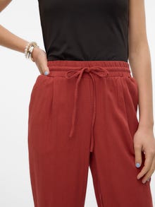 Vero Moda VMJESMILO Mittlere Taille Hose -Barn Red - 10279691