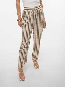 Vero Moda VMJESMILO Medelhög midja Byxor -Birch - 10279691