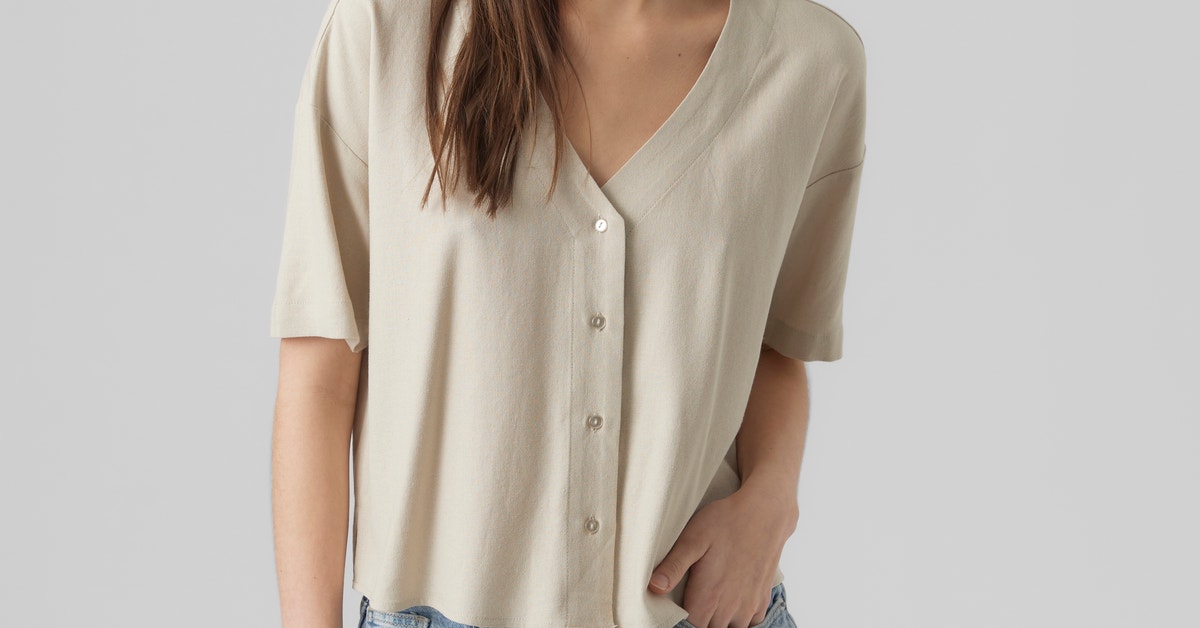 VERO MODA dam skjorta VMMYMILO - Silver Lining main image 0