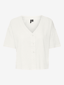 Vero Moda Tavapärane lõige Särgikrae Laiad varrukad Särk -Snow White - 10279696