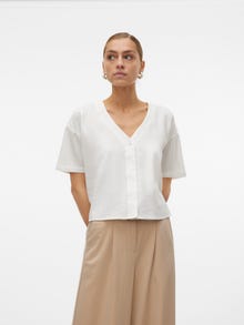 Vero Moda Tavapärane lõige Särgikrae Laiad varrukad Särk -Snow White - 10279696
