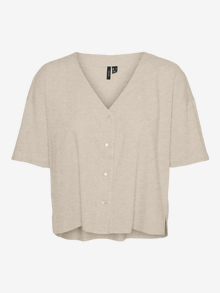 Vero Moda VMMYMILO Hemd -Oatmeal - 10279696