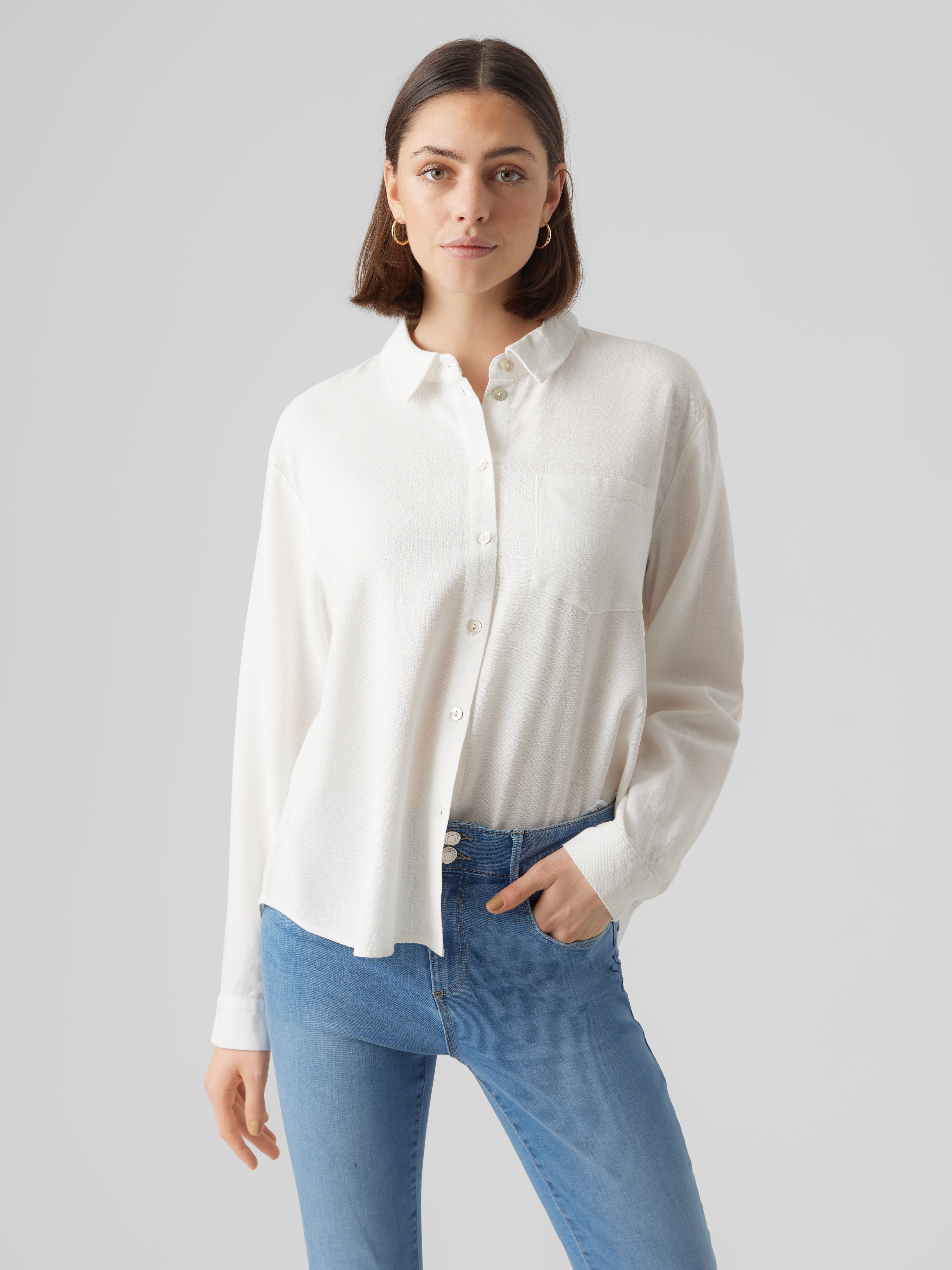 VMJESMILO Shirt White Clear Vero Moda