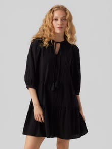 Vero Moda VMPRETTY Kort klänning -Black - 10279712