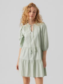 Vero Moda VMPRETTY Kort klänning -Silt Green - 10279712