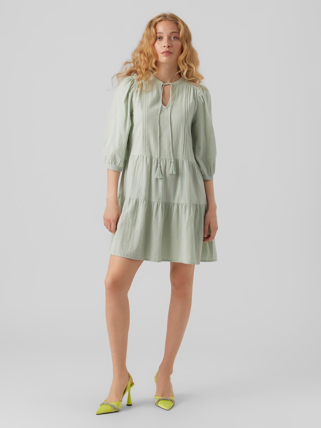 Vero Moda VMPRETTY Krótka sukienka -Silt Green - 10279712