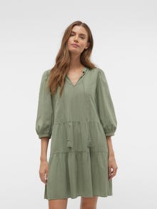 Vero Moda VMPRETTY Krótka sukienka -Hedge Green - 10279712