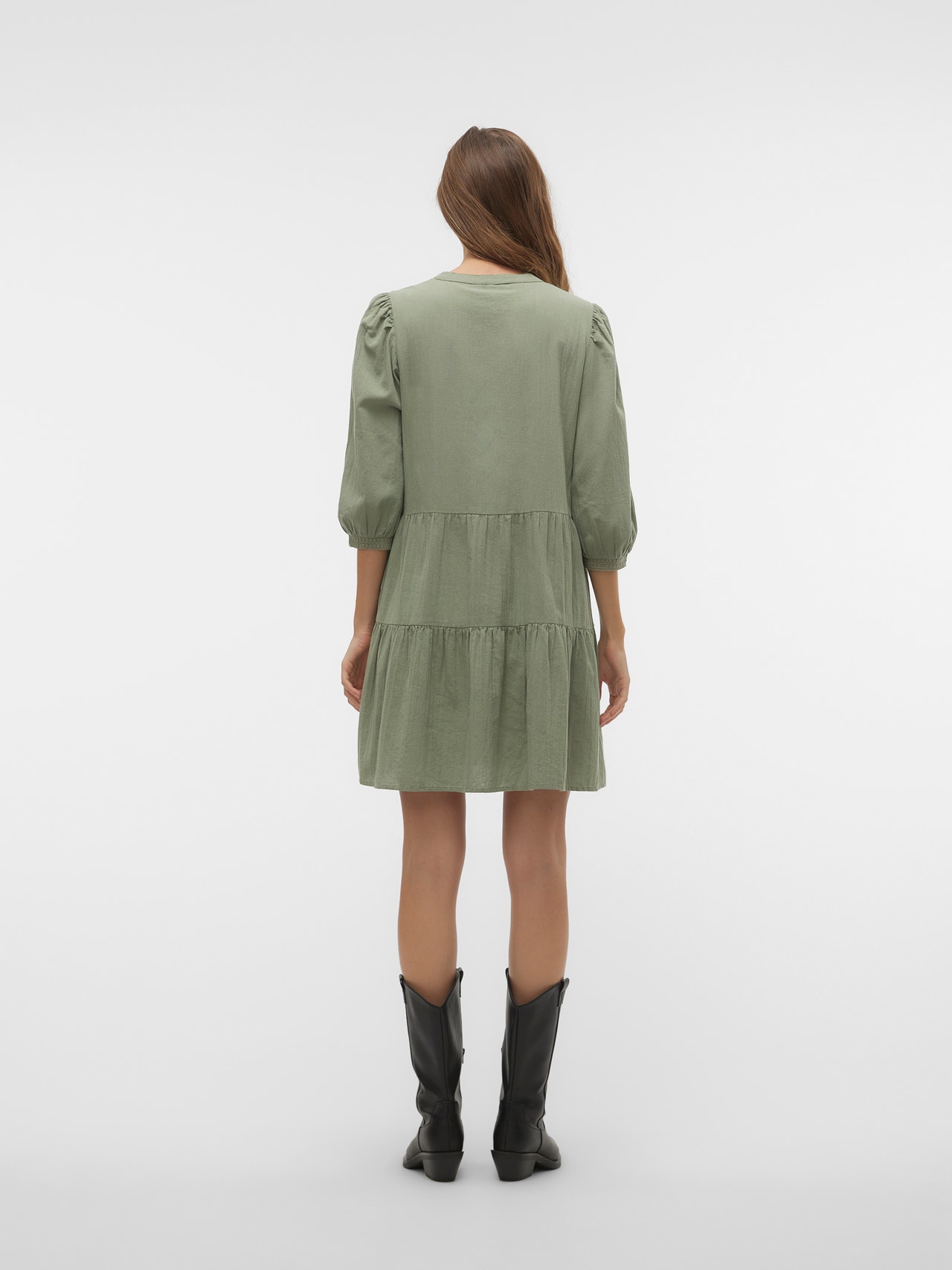 Vero Moda VMPRETTY Short dress -Hedge Green - 10279712