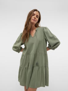 Vero Moda VMPRETTY Kurzes Kleid -Hedge Green - 10279712