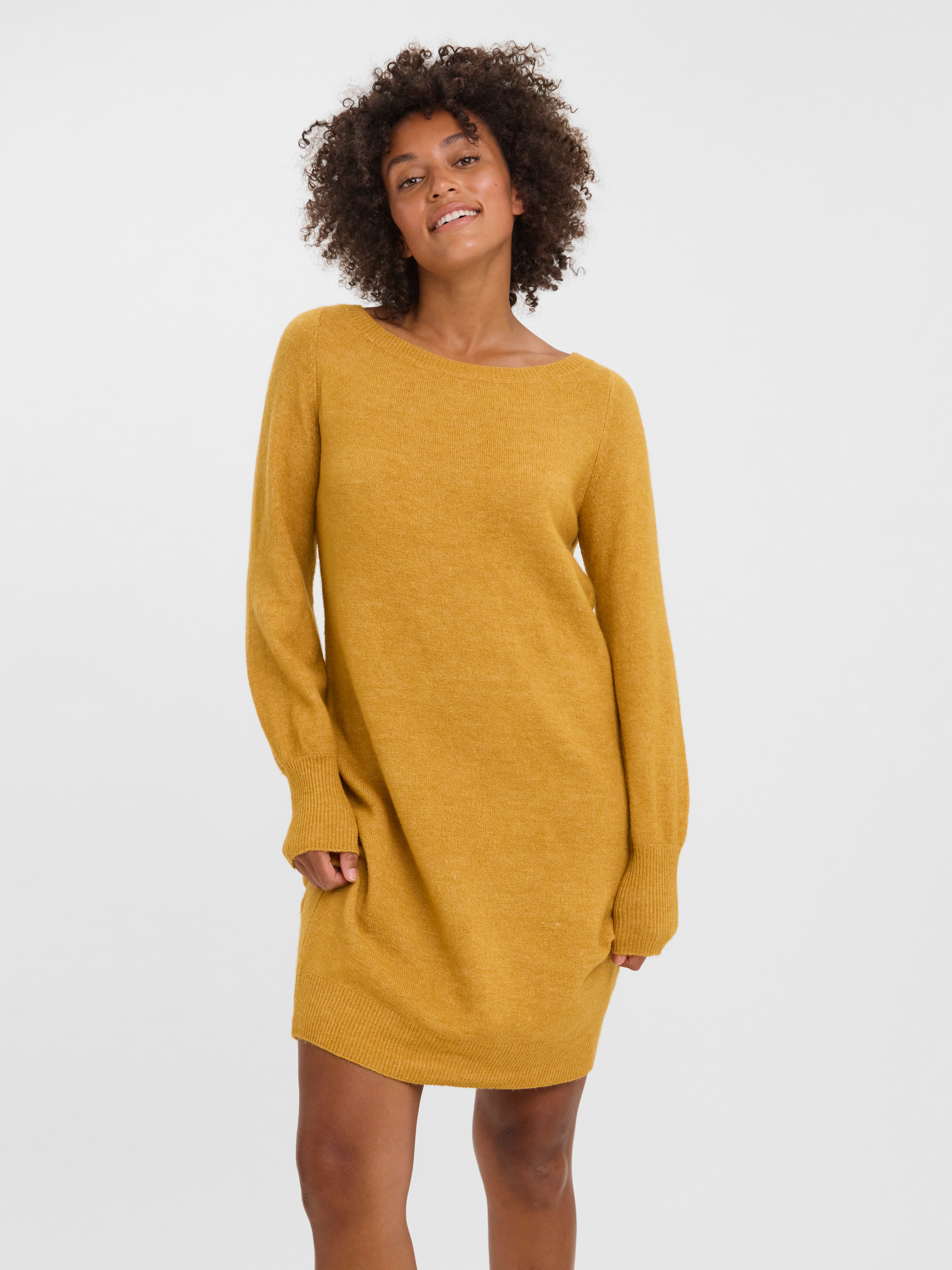 Short mustard sale yellow dress