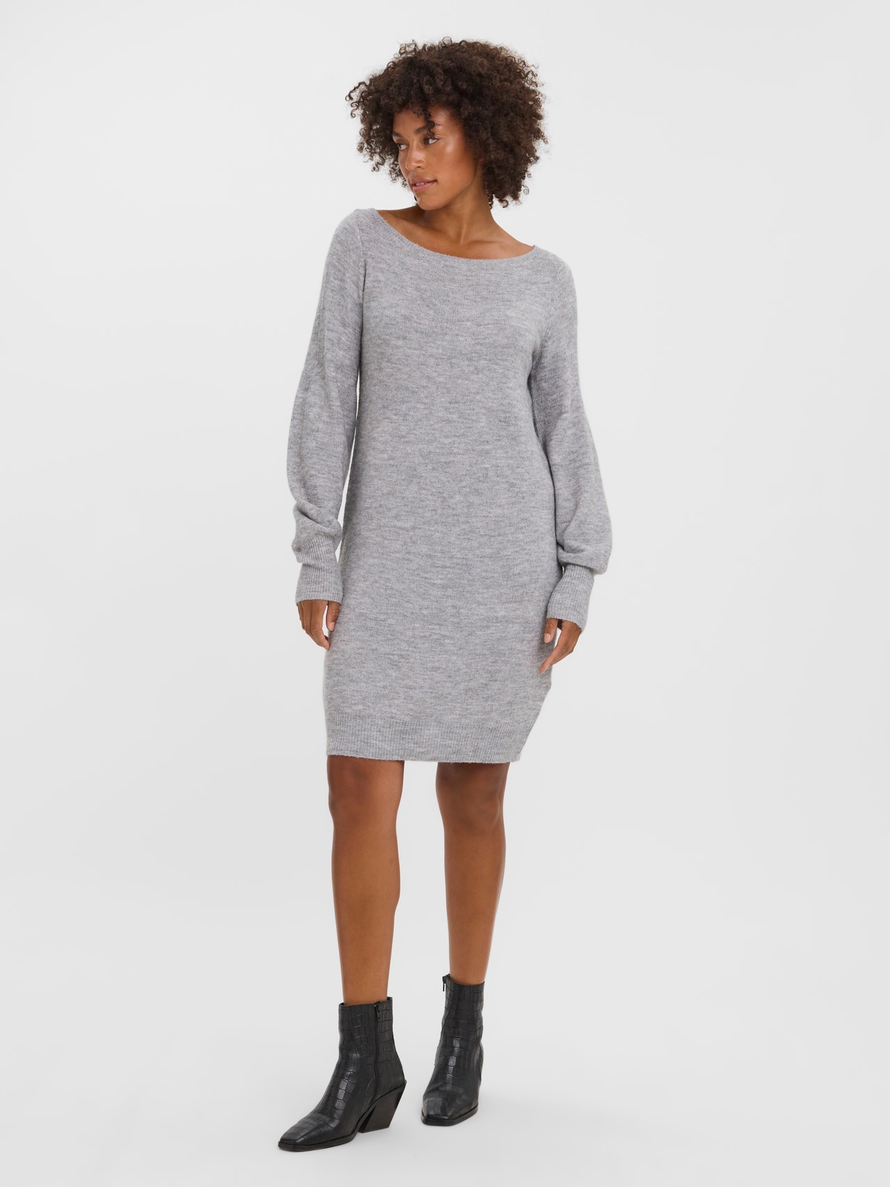 Vero Moda VMSIMONE Korte jurk -Light Grey Melange - 10279752
