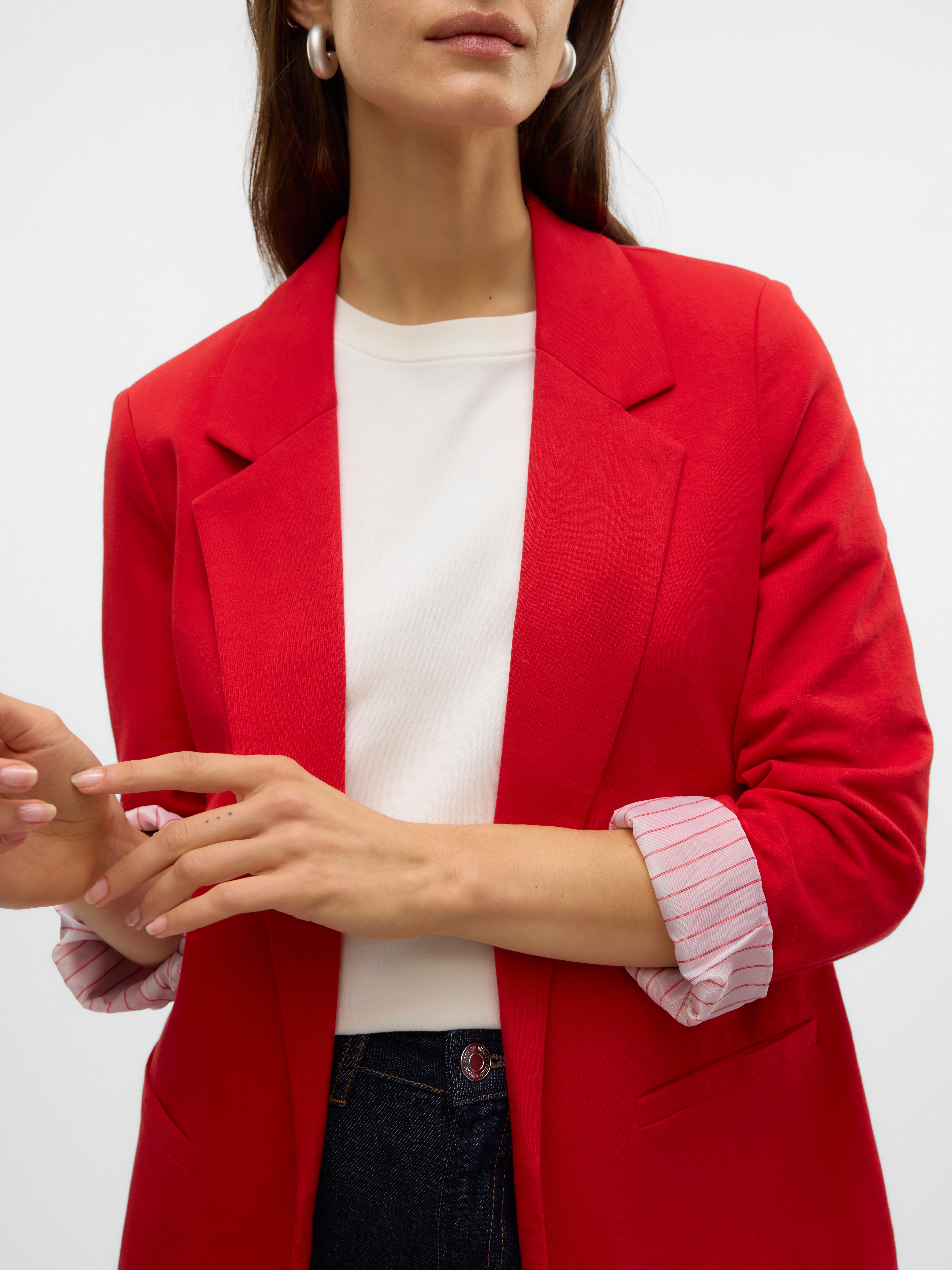 Vero moda red blazer cheap