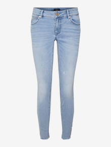 Vero Moda VMROBYN Niedrige Taille Skinny Fit Jeans -Light Blue Denim - 10279951