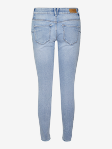 Vero Moda VMROBYN Niedrige Taille Skinny Fit Jeans -Light Blue Denim - 10279951